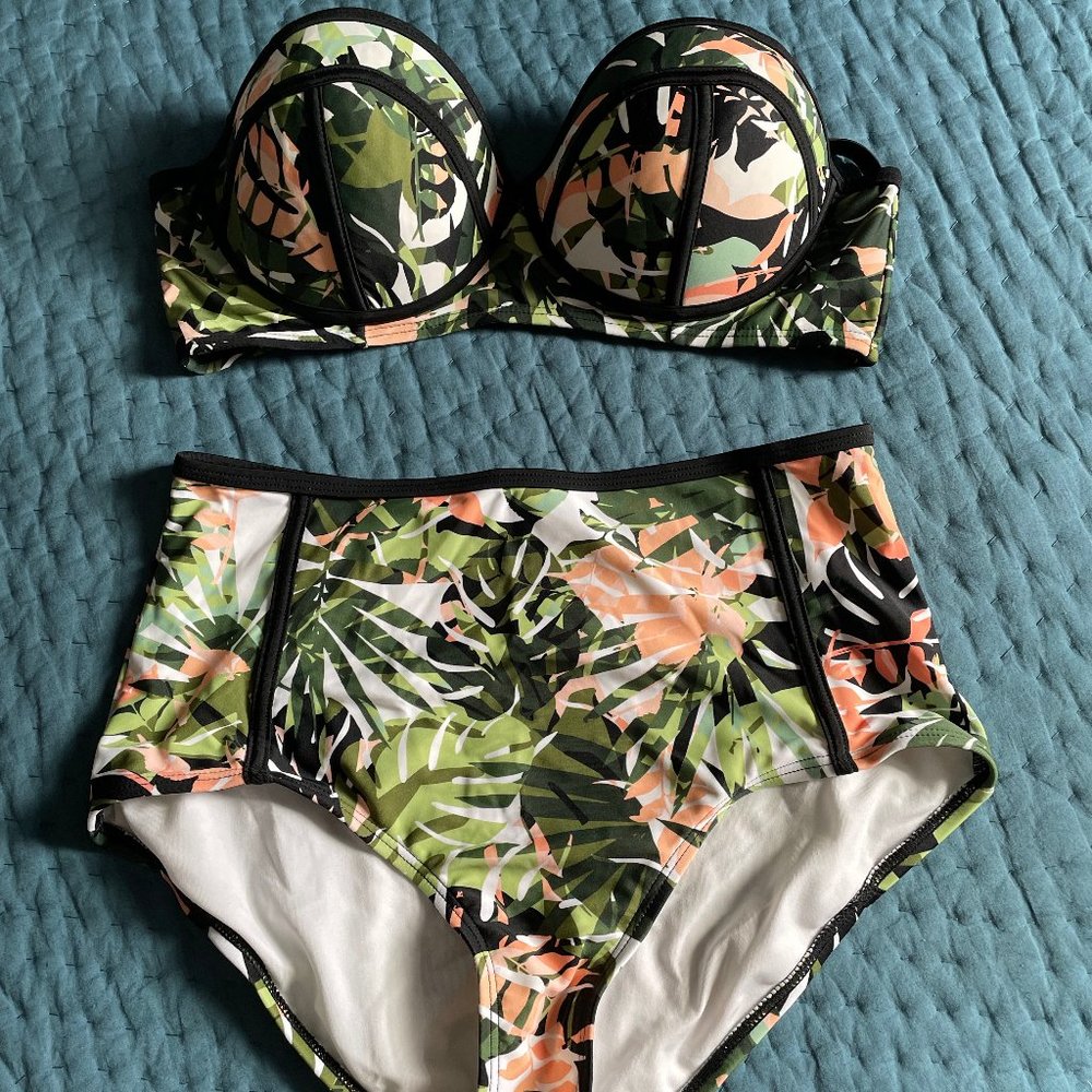 Swimsuits for All Madame Underwire High Waist Bikini Set